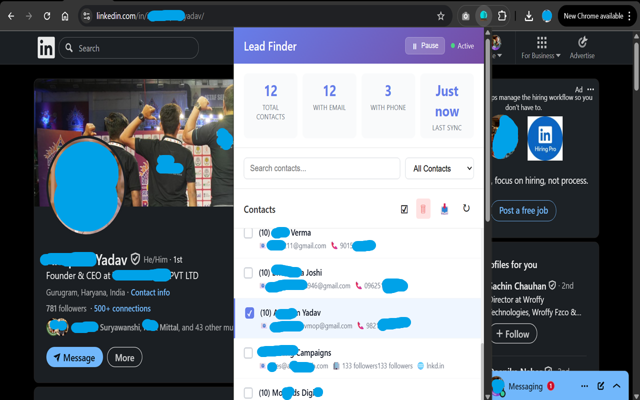 Lead Finder Export - Screenshot 3